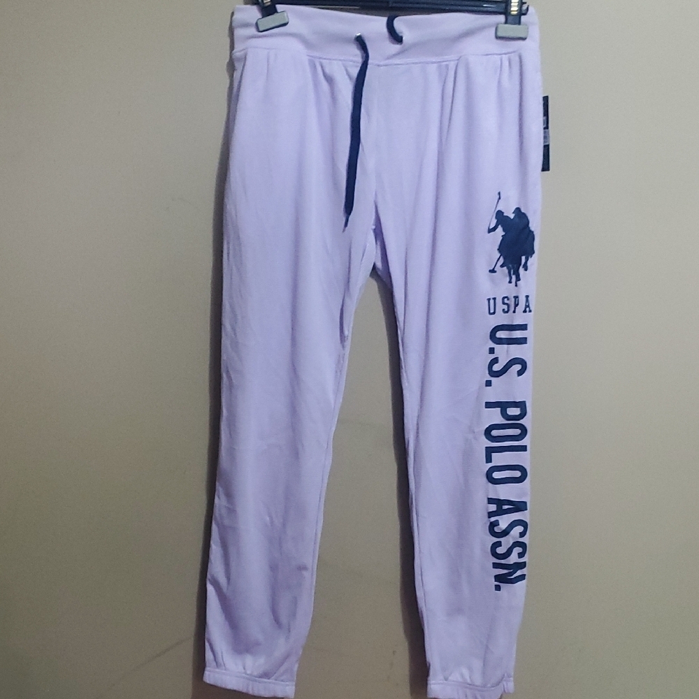 U.S. Polo Assn. Womans Lavender Joggers Size Large